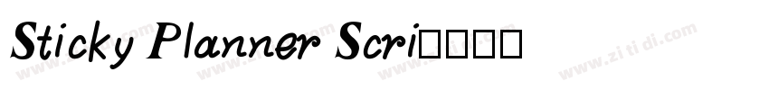 Sticky Planner Scri字体转换